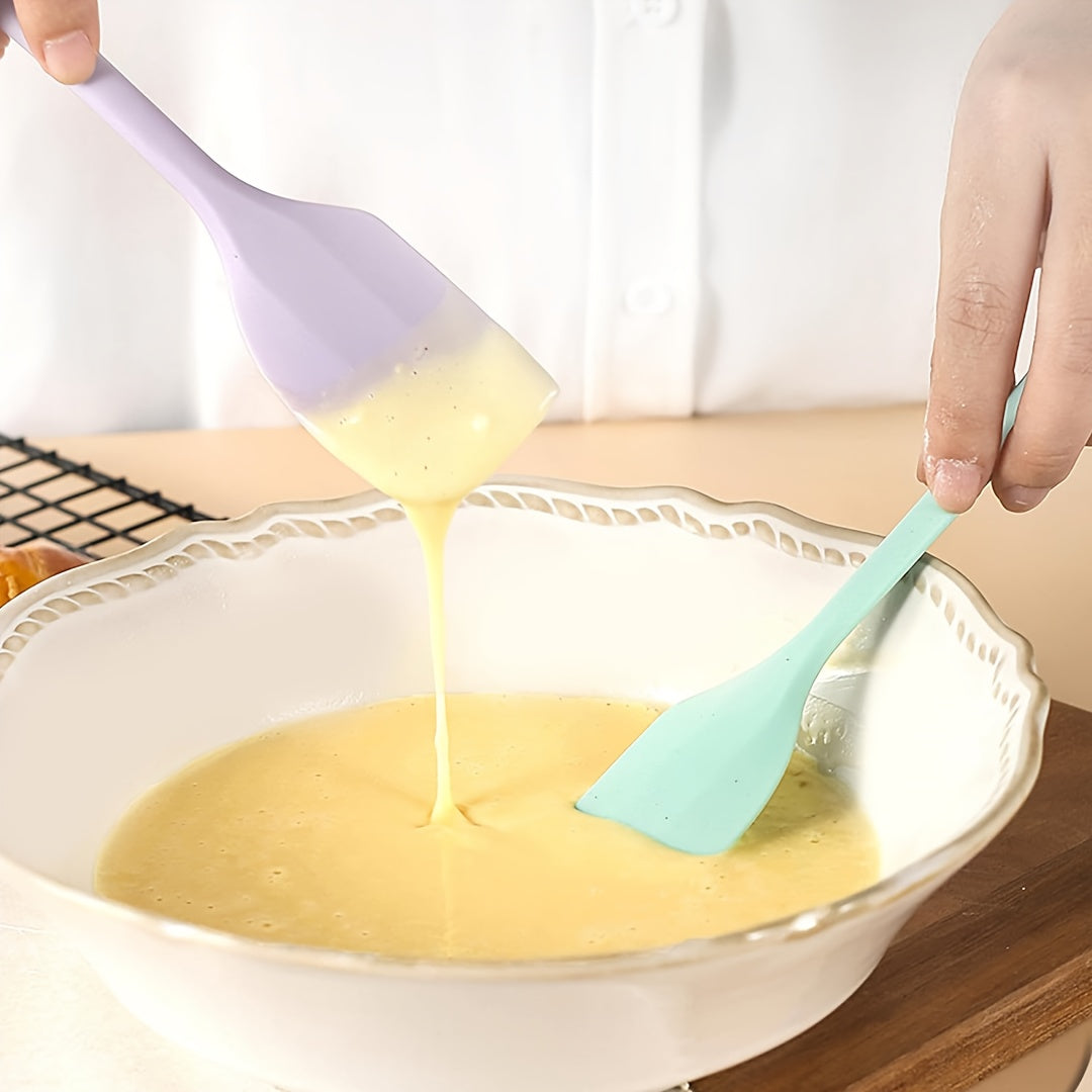 4pcs Silicone Spatula Set - Heat Resistant, Easy Clean Kitchen Tools for Baking & Cooking - Perfect for Cakes, Desserts & More - Ideal for Restaurants & Bakeries