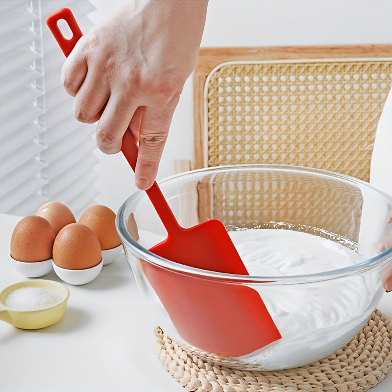 YUHUPHYLLIC Extra-Large Red Silicone Spatula - High Heat Resistant, Non-Electric, Food-Safe for Baking, Cake & Cream Smoothing - Essential Kitchen Tool