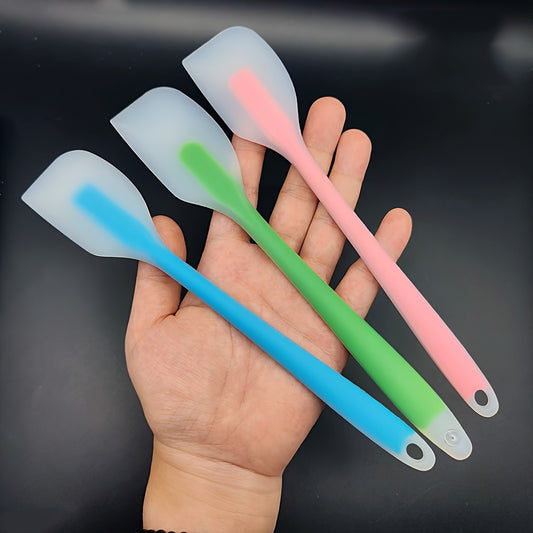 3pcs Silicone Spatulas Set, Mini Silicone Spatula, Jam Spreader, Heat Resistant Cream Spatula, Mixing and Baking Tool, Kitchen Utensil, Essential for Apartments, Food Contact Safe, Silicone Material