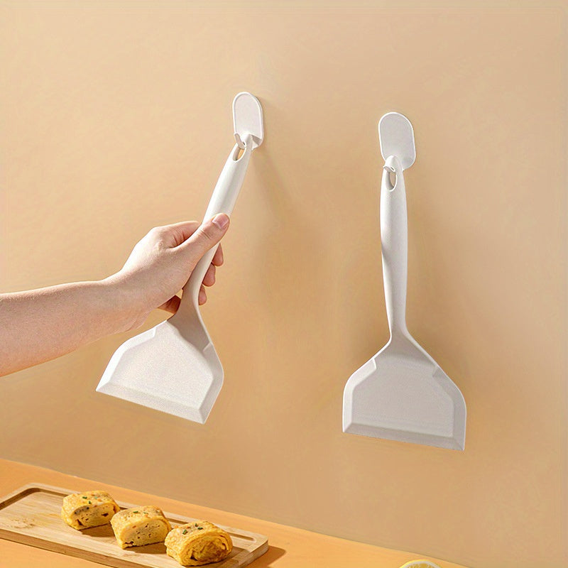 1pc Heat-Resistant Silicone Scraper Spatula - Non-Stick Cookware-Safe Omelette Flipper for Eggs, Pancakes, Steak - Durable Easy-Clean Kitchen Utensil for Cooking & Baking