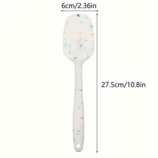 1pc, Silicone Spatula, Food Grade Cake Cream Scraper, Baking Tools, Candy Color Spoonula, Kitchen Gadgets, Kitchen Accessories