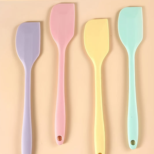 4pcs Silicone Spatula Set - Heat Resistant, Easy Clean Kitchen Tools for Baking & Cooking - Perfect for Cakes, Desserts & More - Ideal for Restaurants & Bakeries
