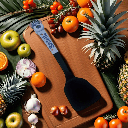 Stitch Heat-Resistant Kitchen Spatula - Food Grade, Nonstick Safe Cooking Utensil for Eggs, Pancakes, Fish, Burgers - Large Flexible Shovel with Colorful Design - Perfect Holiday Gift for Fans, Stitch Kitchen Decor And Accessories