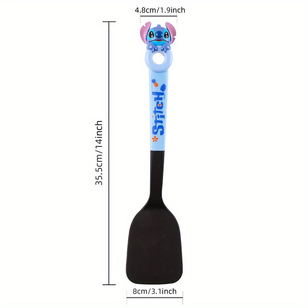 Stitch Heat-Resistant Kitchen Spatula - Food Grade, Nonstick Safe Cooking Utensil for Eggs, Pancakes, Fish, Burgers - Large Flexible Shovel with Colorful Design - Perfect Holiday Gift for Fans, Stitch Kitchen Decor And Accessories